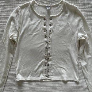 Long Sleeve Ribbed Top